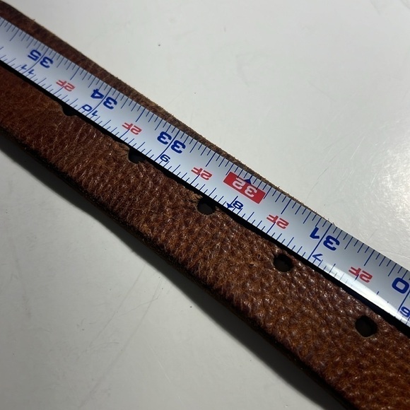 American Eagle leather belt size M solid brass vintage Y2K western - Picture 12 of 12
